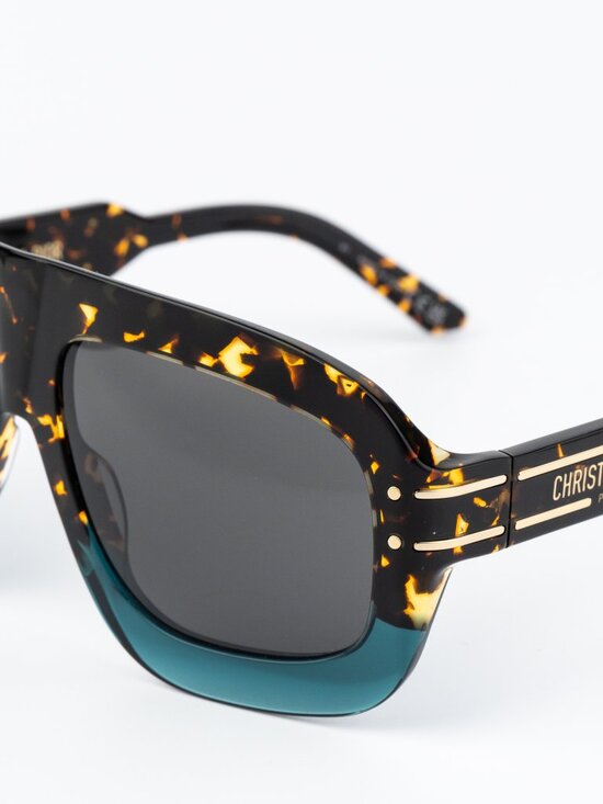 Dior Women Sunglasses Havana Grey Shield DIORSIGNATURE M1U 27A0 NEW AUTHENTIC main image 6